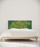 Tête de lit 160 cm Vert Jennyfer Yerkes Fleurs d'Inde