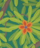 Tête de lit Vert Jennyfer Yerkes Fleurs d'Inde