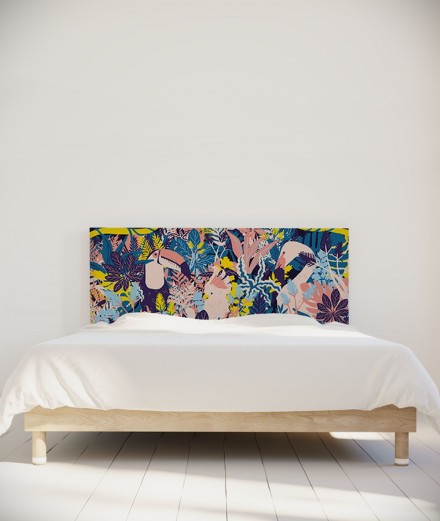 Tête de lit 160 cm Violet Rose Morgane Bezou Faune