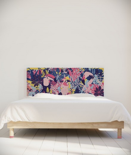 Tête de lit 160 cm Violet Rose Morgane Bezou Faune