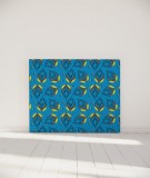 Tête de lit 140 cm Bleu Myriame El Jorfi Bar'