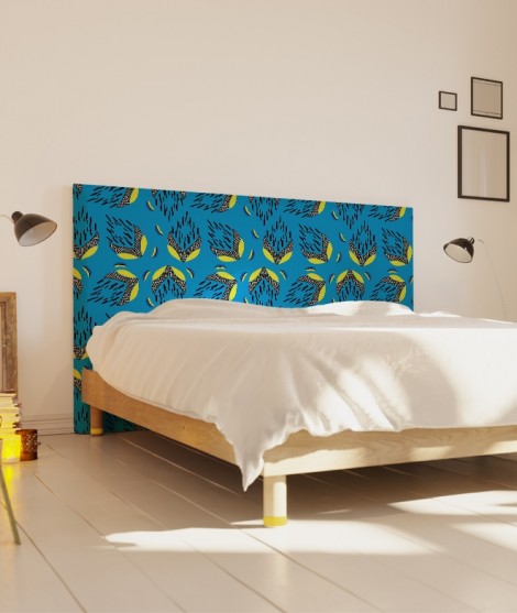 Tête de lit 160 cm Bleu Myriame El Jorfi Bar'