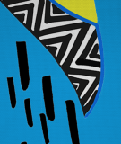 Tête de lit Bleu Myriame El Jorfi Bar'