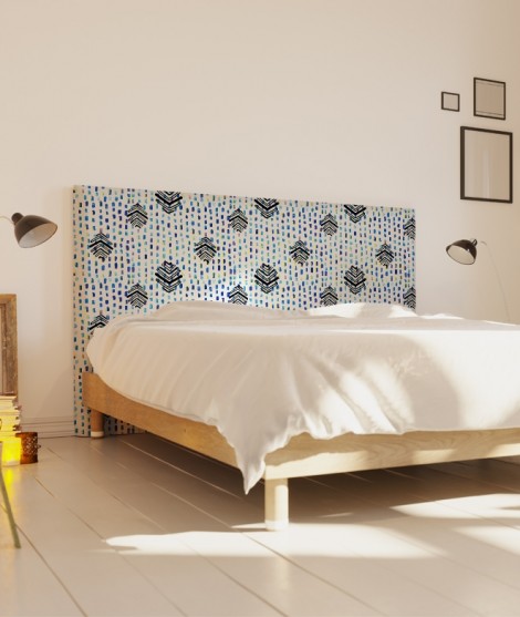 Tête de lit 160 cm Bleu Myriame El Jorfi Hak'