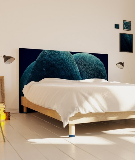 Tête de lit 160 cm Bleu Paola Guigou Cacteros I