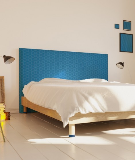 Tête de lit 160 cm Bleu Emmanuel Somot Facette