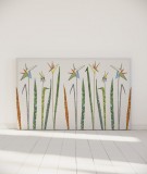 Tête de lit 180 cm Vert Blanc Axelle Grosperrin Fleur