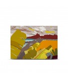 Tête de lit 160 cm Jaune Orange Coco Hellein Nitero