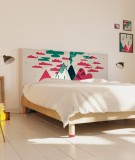 Tête de lit 160 cm Vert Rose Laurent Moreau Volcan