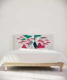 Tête de lit 160 cm Vert Rose Laurent Moreau Volcan