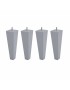 Lot de 4 pieds de sommier pyramide en Hêtre, haut. 20 cm