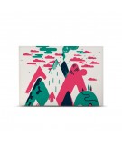 Tête de lit 160 cm Bleu Jaune Laurent Moreau Volcan