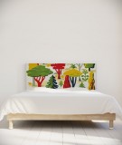 Tête de lit 160 cm Jaune Vert Laurent Moreau Forêt