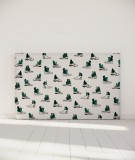 Tête de lit 180 cm Blanc Vert Organe Kauffmann Ça pique