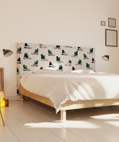 Tête de lit 160 cm Blanc Vert Organe Kauffmann Ça pique