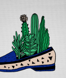 Tête de lit Bleu Organe Kauffmann Ça pique