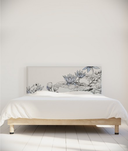 Tête de lit zen lotus