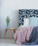 tête de lit déco - motif feuilles