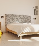tête de lit déco - motif feuilles