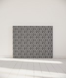 Tête de lit 140 cm Gris Suzy Vergez Feuilles