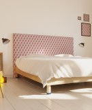 Tête de lit tissu - motif géométrique
