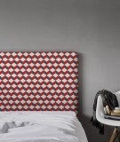 Tête de lit tissu - motif géométrique