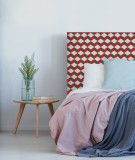 Tête de lit tissu - motif géométrique