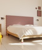 Tête de lit tissu - motif géométrique