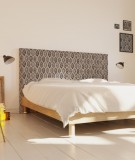 Tête de lit 160 cm Marron Suzy Vergez Feuilles