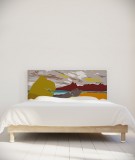 Tête de lit 160 cm Jaune Orange Coco Hellein Nitero