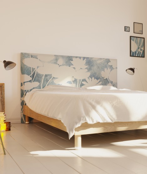 Tête de lit myQuintus modèle Haku par Marion Hamaide, couleur bleue