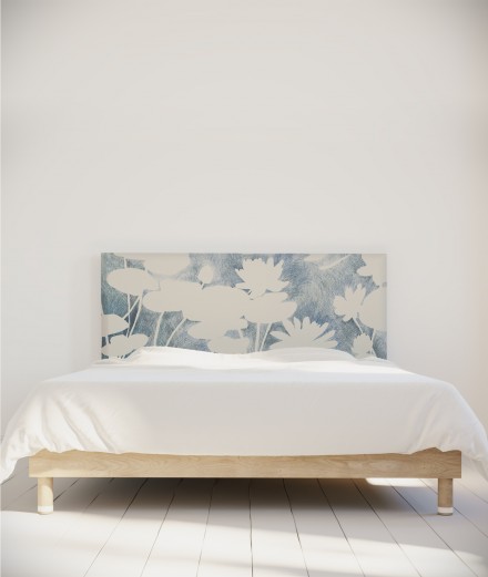 Tête de lit myQuintus modèle Haku par Marion Hamaide, couleur bleue