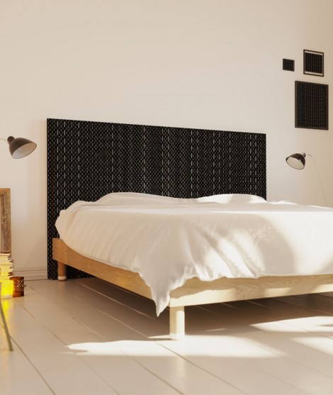 Tête de lit 160 cm Noir Paraja Kofi