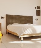 Tête de lit 160 cm Noir Marron Alexia Schroeder Ethnique graphique