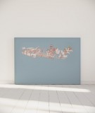 Tête de lit 160 cm Bleu Bastien Massot DS