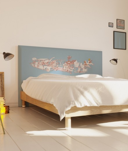 Tête de lit 160 cm Bleu Bastien Massot DS