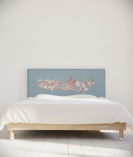Tête de lit 160 cm Bleu Bastien Massot DS