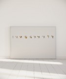 Tête de lit 160 cm Blanc Jaune Bastien Massot Samouraï