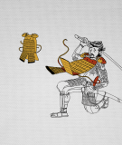 Tête de lit Blanc Jaune Bastien Massot Samouraï