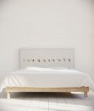 Tête de lit 160 cm Blanc Jaune Bastien Massot Samouraï