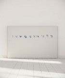 Tête de lit 180 cm Blanc Bleu Bastien Massot Samouraï