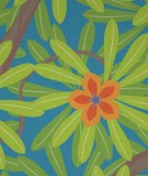 Tête de lit Bleu Jennyfer Yerkes Fleurs d'Inde